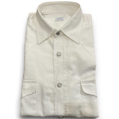 Texana chambray bianco 10ac – Camice – Alessandro Gherardi